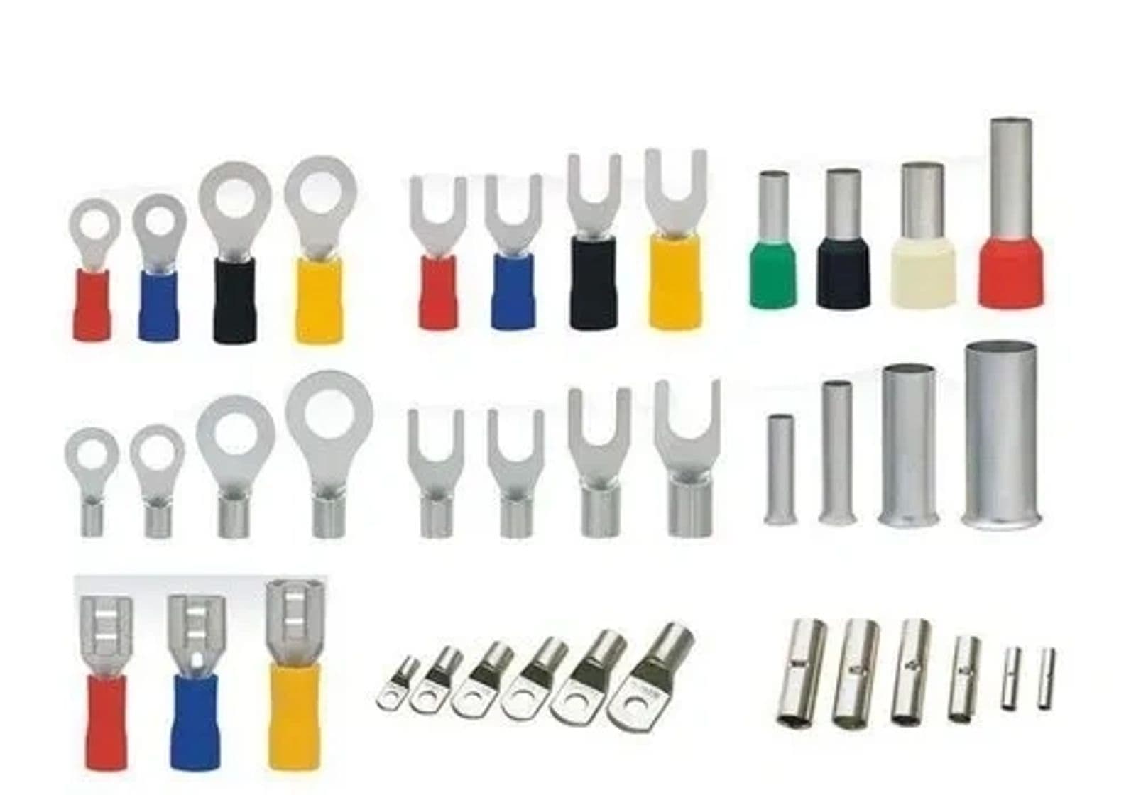 Wire Crimping Lugs: Comprehensive Guide. Ring Lugs, Fork Lugs, Pin Lugs, Flat Lugs, Compression Lugs